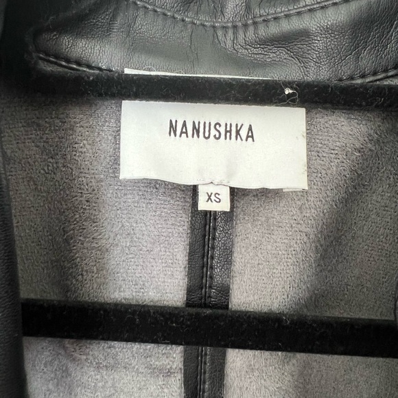 Nanushka Naum button up faux leather shirt - Picture 6 of 8